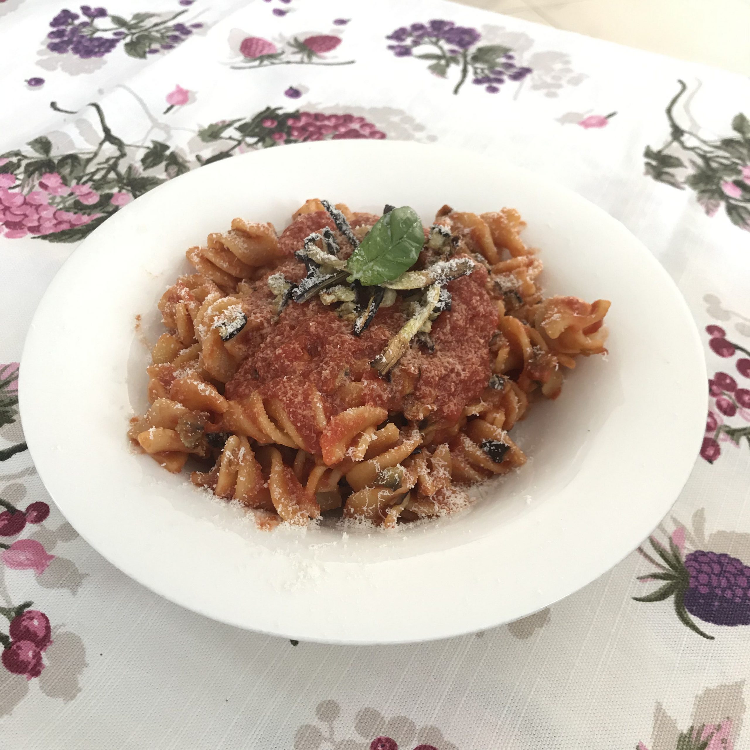 Pasta con melanzane light