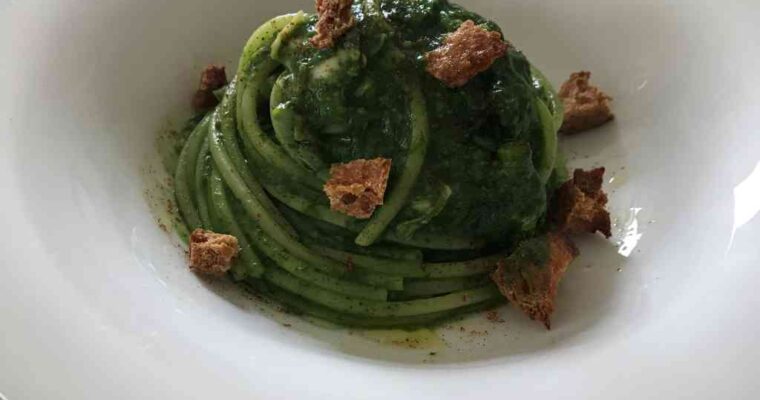 Spaghetti con friarielli e lupini