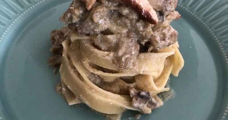 Tagliatelle funghi e carciofi 4 Tagliatelle funghi e carciofi