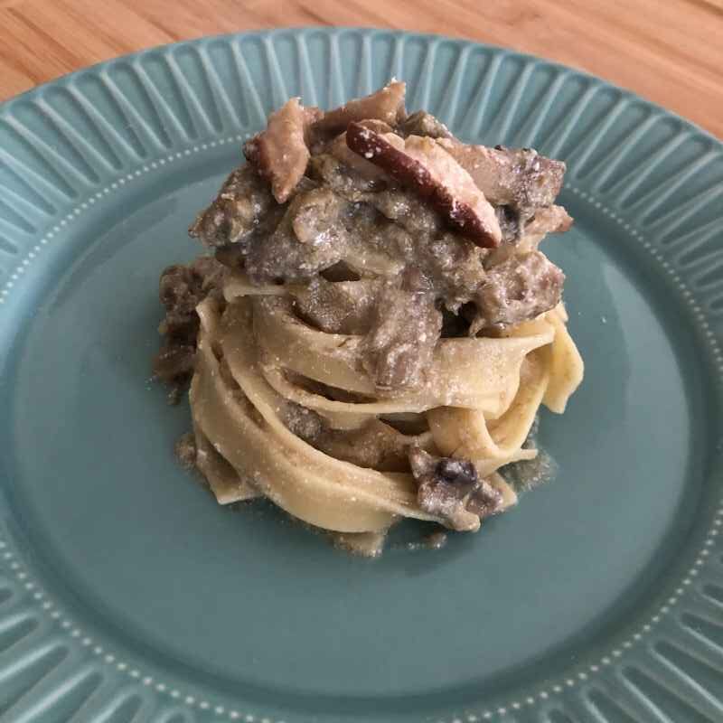 Tagliatelle funghi e carciofi