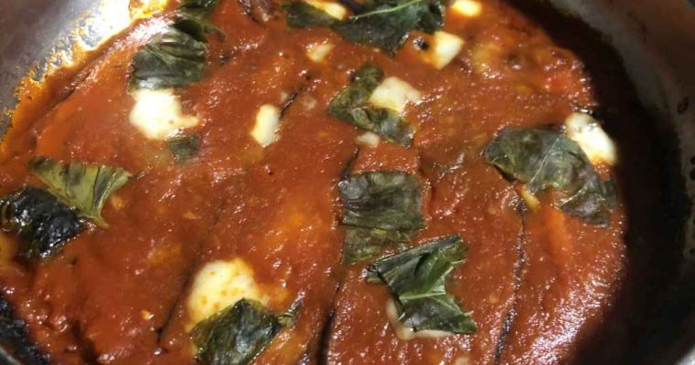 Parmigiana di melanzane in padella