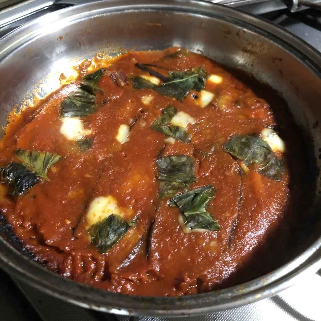 Parmigiana di melanzane in padella